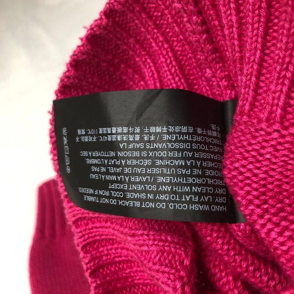 THEORY Cotton Cashmere Blend Crew Neck Sweater Women's S Magenta Pink L/S Casual - Picture 6 of 9